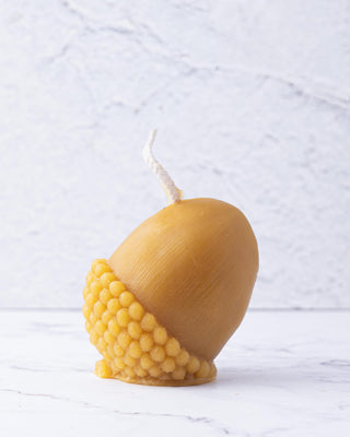 Acorn Beeswax Candle