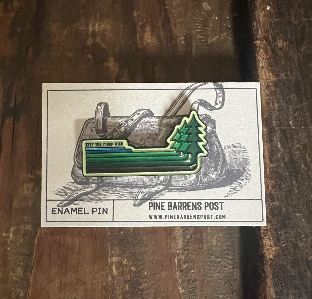 Keep the Pines Wild Enamel Pin – Pine Barrens Post