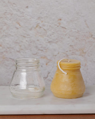 Antique Bottle Beeswax Candles