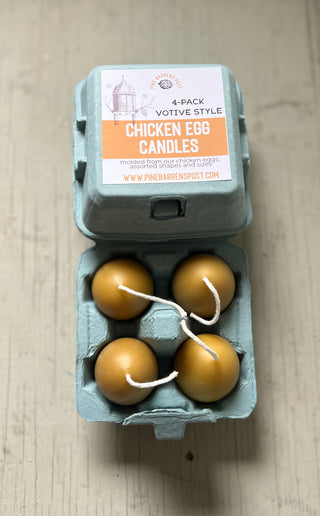 4-Pack Votive Style Chicken Egg Candles