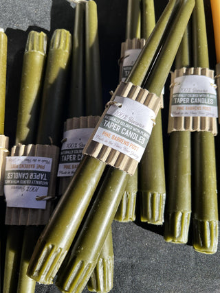 10" Taper Beeswax Candles
