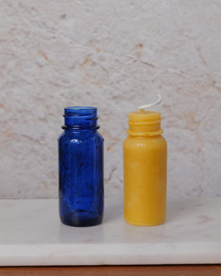 Antique Bottle Beeswax Candles
